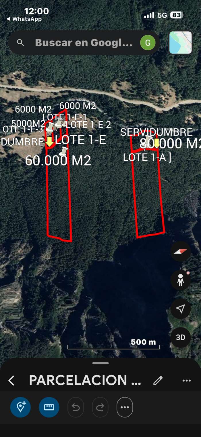 Planos Venta Campo 8 hectáreas con orilla de río Trancura en Puesco Bajo 