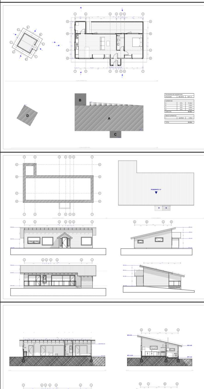 Plans Venta Casa en Parcela en Condominio Sierra Madre, Sector Los Nevados, Pucn