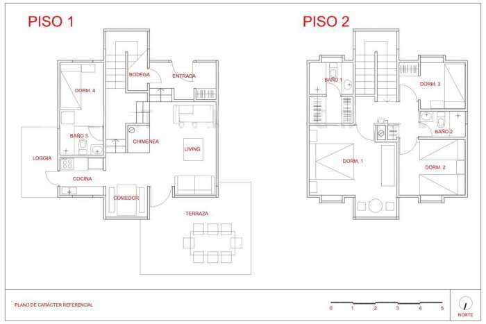 Planos Venta de Complejo Turstico Hueney II, 3 Casas, Sector Park Lake, Camino Villarrica - Pucn