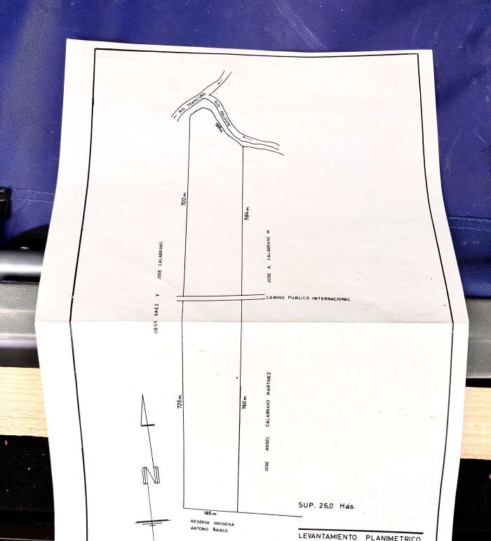 Planos 26 Hect�reas con Orilla de Rio Trancura - Campo San Jos�, Palgu�n Bajo