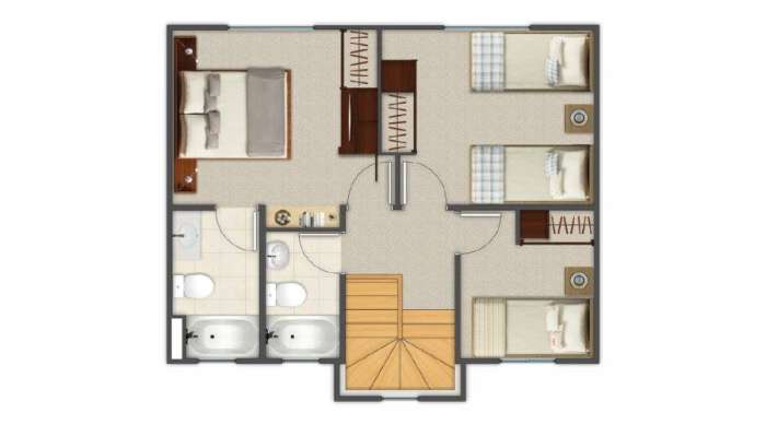 Plans Arriendo Casa N� 64 en Condominio Los Robles II